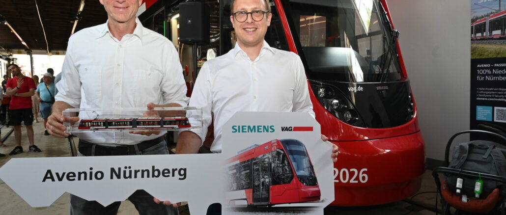 Nürnberg rüstet auf: 26 neue Avenio-Straßenbahnen ab 7. Juli im Einsatz Nürnberg rüstet auf: 26 neue Avenio-Straßenbahnen ab 7. Juli im Einsatz