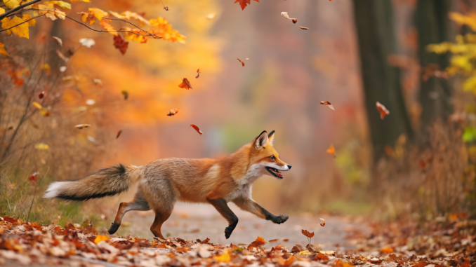 Fuchs im Wald (über Rom creator)