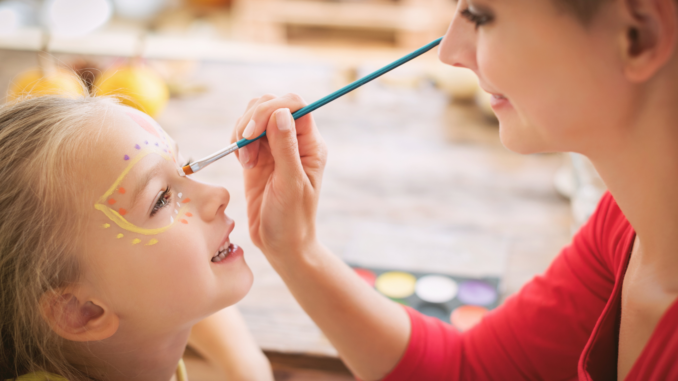 Kinderschminken (über AndreaObzerova)